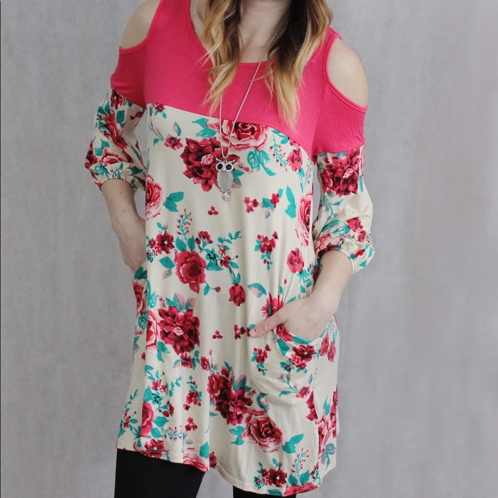 Cream Floral Top